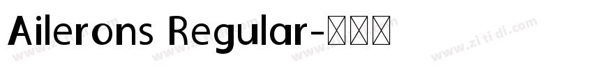 Ailerons Regular字体转换